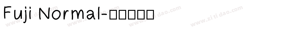 Fuji Normal字体转换